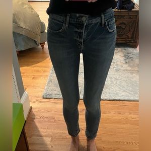 NWT AGOLDE Sophie mid rise ankle jeans size 24